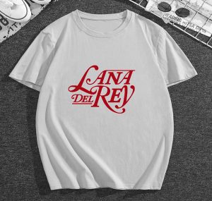 Lana Del Rey LDR singer retro vintage aesthetic red text T-Shirt