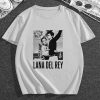 Lana Del Rey singer retro vintage aesthetic norman rockwell album t-shirt