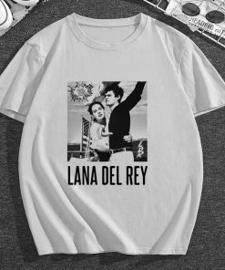Lana Del Rey singer retro vintage aesthetic norman rockwell album t-shirt