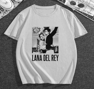 Lana Del Rey singer retro vintage aesthetic norman rockwell album t-shirt