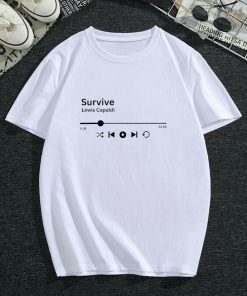Lyrical Music Playing Lewis Capaldi 2025 Tour T-Shirt