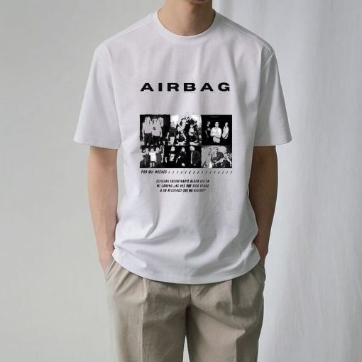 Airbag T Shirt Collage Design 90s Vintage Tee