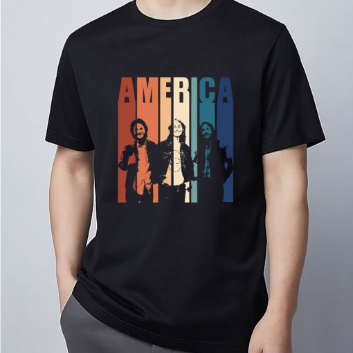America Band Retro Vintage T-Shirt