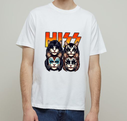 Funny Hiss Cat Parody T Shirt