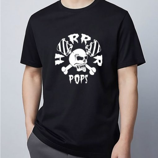 Horror Pops Punk Rock Band Skull And Candy T Shirt