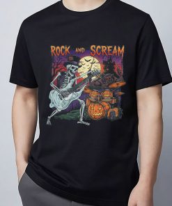 Rock n Scream Halloween Spooky Band T Shirt