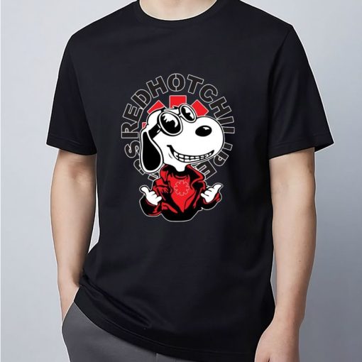 Snoopy Red Hot Chili Peppers T-Shirt Rock Band Tee