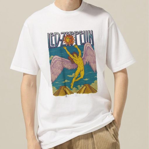Vintage Led Zeppelin 70s Retro Rock Band T Shirt