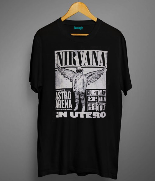 Nirvana In Utero Tour Astro Arena Houston Texas T-Shirt