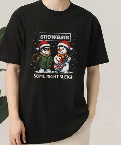 SNOWASIS Some Might Sleigh Snowman Rock Band T Shirt