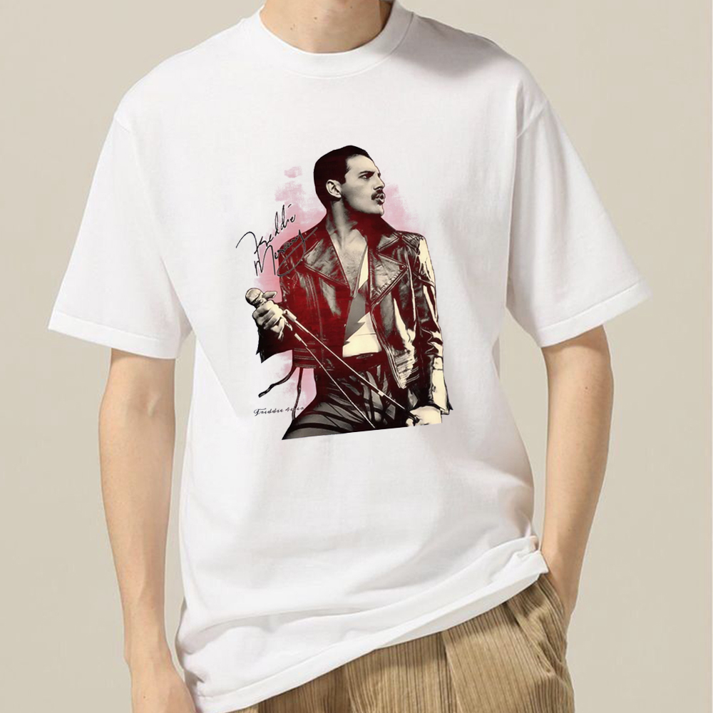 Vintage Freddie Mercury Retro Rock Band T Shirt