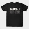 Sorry Guitarists T-Shirt