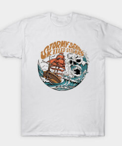 Stormy Seas Killed Sailors Retro T-Shirt