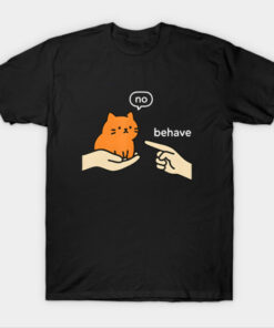 Orange Cat Cartoon T-Shirt